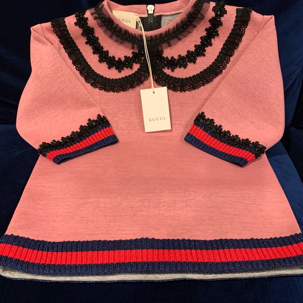 Gucci girls pink sweatshirt